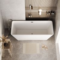 Ванна отдельностоящая Grossman Cristal GR-2022M (170х75х58) цвет белый матовый,1 место — фото 4, Акриловые ванны