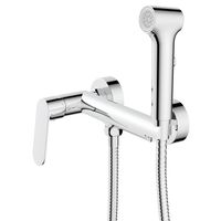 Гигиенический душ Azario Alanti со смесителем, керамический картридж, однорычажный, шланг 150 см, хром арт-AZ-K2532 — фото 5, Гигиенические души