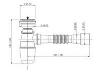 Сифон для раковины 1 1/4" арт-125320 — фото 2, Сифоны для раковины