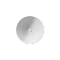 раковина накладная PURA Ø42 без перелива белый матовый арт-885109 — фото 1, Раковины накладные