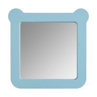 Зеркало КАСПЕР МИШКА, квадратное, голубой матовый 1A283402CR0E0 — фото 1, Зеркала в ванную комнату