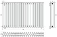 Товар: Отопительный радиатор Сунержа Эстет-00 500х900 20 секций Золотой шёлк арт-32-0332-5020 - фото 3 Отопительный радиатор Сунержа Эстет-00 500х900 20 секций Золотой шёлк арт-32-0332-5020 — фото 3, Радиаторы отопления