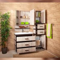 Товар: Комплект мебели для ванной Бриклаер ТЕХАС 80, кантри/венге - фото 4 Комплект мебели для ванной Бриклаер ТЕХАС 80, кантри/венге — фото 4, Комплекты мебели для ванной