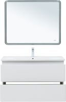 Тумба с раковиной Aquanet Эмбер 105 2 ящ. цв.белый матовый (раковина Urban) арт-00332498 — фото 7, Тумбы с раковиной