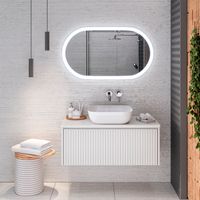 Тумба подвесная MONACO 90 /белый софт/ AQUA DE MARCO 2090WFMON — фото 10, Тумбы под раковину