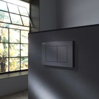 I090238 PrimeFit S, клавиша для инсталляции пластик, черный матовый — фото 4, Кнопки смыва