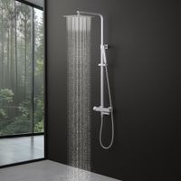 Товар: Душевая система с термостатом Timo Tetra-thermo SX-0169/16 белый матовый - фото 3 Душевая система с термостатом Timo Tetra-thermo SX-0169/16 белый матовый — фото 3, Душевые системы