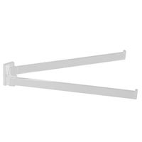 Полотенцедержатель COLOMBO DESIGN LOOK B1612.BM двойной цвет белый матовый — фото 1, Полотенцедержатели