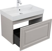 Тумба под раковину Aquanet Агата 75 бежевый арт-00345487 — фото 2, Тумбы под раковину