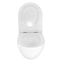 Товар: Унитаз подвесной Azario Trevi 495х360х390 безободковый, слив "Скрытое Торнадо", в комплекте с сидением микролифт, белый арт-AZ-0093UQ3 - фото 4 Унитаз подвесной Azario Trevi 495х360х390 безободковый, слив "Скрытое Торнадо", в комплекте с сидением микролифт, белый арт-AZ-0093UQ3 — фото 4, Подвесные унитазы