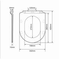 Сиденье для унитаза Orange C01-003w с микролифтом — фото 1, Сиденья для унитаза