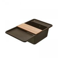 Мойка для кухни Беллис 87 870x510x250 мм, прямоуг., кофе 1A724832BS280 — фото 6, Кухонные мойки