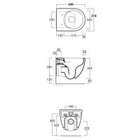 Товар: Унитаз SIMAS VIGNONI XS подвесной Безободковый цвет белый VI28/F85 - фото 2 Унитаз SIMAS VIGNONI XS подвесной Безободковый цвет белый VI28/F85 — фото 2, Подвесные унитазы