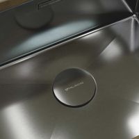 Декоративная крышка Milacio , вороненая сталь арт-MCU.004.GM — фото 4, Комплектующие для кухонных моек