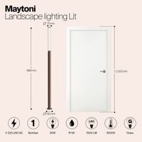 Ландшафтный светильник Outdoor O593FL-L20BR3K — фото 8, Уличное освещение