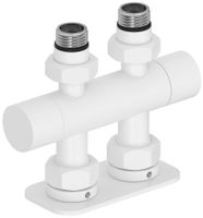 Вентиль Вентиль Сунержа 2х1/2" прямой скрытый-скрытый EU50 Матовый белый арт-30-1417-1234 — фото 3, Комплектующие для полотенцесушителей