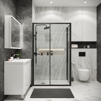 Товар: Боковая стенка Grossman Cosmo (100х195) черный матовый,стекло прозрачное, 1 место арт-200.K33.02.100.21.00 - фото 3 Боковая стенка Grossman Cosmo (100х195) черный матовый,стекло прозрачное, 1 место арт-200.K33.02.100.21.00 — фото 3, Боковые стенки