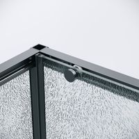 Душевое ограждение Grossman Galaxy 100.K33.01.130.21.02-200.K33.01.80.21.02 (130х80х195) раздвижная(левая),черный матовый,стекло шиншилла,2 места 120.K33.01.1380.21.02 — фото 7, Душевые кабины и ограждения