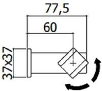 Держатель для душа Paffoni ZSUP025CR хром — фото 1, Держатели для душа