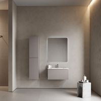 Тумба подвесная SANCOS Snob R 1.0 790х445х406, c одним ящиком оснащенным доводчиками, Doha Soft , арт. арт-SNR1.080SM — фото 5, Тумбы под раковину