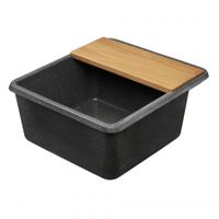 Мойка для кухни Беллис 57 570x510x250 мм, прямоуг., графит 1A724932BS210 — фото 5, Кухонные мойки