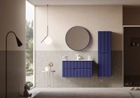 Пенал ORKA Moonlight 40 синий матовый, универсальный 3001319 — фото 1, Пеналы для ванной комнаты