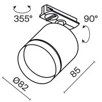 Товар: Трековый светильник Technical TR088-1-GX53-B - фото 3 Трековый светильник Technical TR088-1-GX53-B — фото 3, Трековые светильники