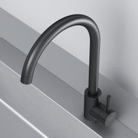 F85B07122 X-Joy S, смеситель для кухни с С-изливом, черный — фото 6, Смесители для кухни