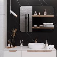 Зеркало с LED-подсветкой MILAN (70*90) /AQUA DE MARCO MIL70/90 — фото 6, Зеркала в ванную комнату