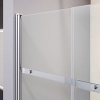 Шторка на ванну RGW SC-44 100x150, профиль хром, стекло прозрачное/6 мм, арт-03114410-11 — фото 6, Шторки для ванной раздвижные