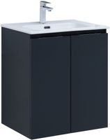 Тумба под раковину Aquanet Алвита New 60 2 дверцы, антрацит арт-00277523 — фото 1, Тумбы под раковину