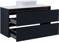 Тумба под раковину Allen Brau Activity 120 1.34015.AM антрацит матовый/олива браш — фото 10, Тумбы под раковину