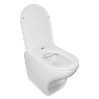 Унитаз подвесной AZARIO Porta 520х360х375 безободковый, быстросъемное сиденье микролифт арт-AZ-0064 — фото 1, Подвесные унитазы