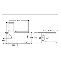 Товар: Унитаз-компакт Azario Ferra 365х650х785 напольный, безободковый, с быстросъемным сиденьем микролифт арт-AZ-1015 - фото 15 Унитаз-компакт Azario Ferra 365х650х785 напольный, безободковый, с быстросъемным сиденьем микролифт арт-AZ-1015 — фото 15, Напольные унитазы