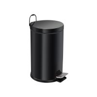 Ведро-контейнер BERGES для мусора с педалью 12 л, черное арт-123004 — фото 1, Мусорные ведра