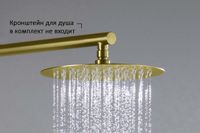 Товар: AQ2073BG круглый верхний душ 250*2 мм, шлиф. золото - фото 4 AQ2073BG круглый верхний душ 250*2 мм, шлиф. золото — фото 4, Верхние души