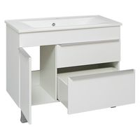 Тумба напольная AXIOMA 100 /1дв+2ящ/ AQUA DE MARCO 2100WGAXI/F — фото 3, Тумбы под раковину