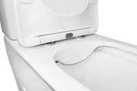 Унитаз-компакт Azario VELISE 355х625x810 напольный, безободковый в комплекте с быстросъемным сиденьем микролифт арт-AZ-1222A — фото 4, Напольные унитазы