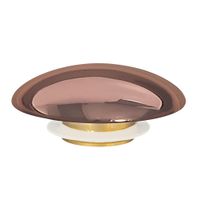 Накладка на слив для раковины ABBER AC0014RG розовое золото, керамика — фото 2, Комплектующие для душевого оборудования