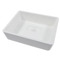 Раковина Loreto Uno прямоугольная, белый матовый, MonteBianco арт-12133 — фото 1, Раковины накладные