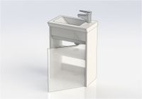 Тумба под раковину Aquanet Дувр 45 белый арт-00182607 — фото 7, Тумбы под раковину