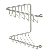 COMPLEMENTI Решетка угловая двойная, L16xP16xH25 см., хром 22044 — фото 1, Полки