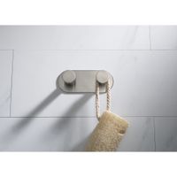 Вешалка-2 крючка Timo Saona 13014/13 никель — фото 3, Крючки для полотенец