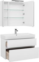 Мебель для ванной Aquanet Бруклин 100 белый арт-00207800 — фото 5, Комплекты мебели для ванной