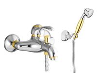 Смеситель для ванны Webert Aurora , хром/золото арт-AU850101017(153) — фото 1, Смеситель для ванны