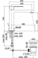 Смеситель для раковины Paffoni Elle ELX073CR хром — фото 1, Смесители для раковины