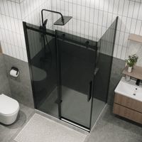 Боковая стенка Grossman Classic (100х195) черный матовый,стекло тонированное, 1 место арт-200.K33.04.100.21.10 — фото 3, Боковые стенки