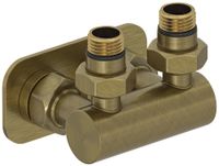 Модуль Модуль Сунержа 2х1/2" угловой EU50 Состаренная бронза арт-05-1536-1234 — фото 3, Комплектующие для полотенцесушителей