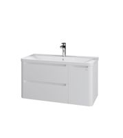 Тумба подвесная "АДЕЛЬ-100 см" с 2-я ящ. белая (ум. Aдель-100) 1010001 — фото 1, Комоды и тумбы для ванной комнаты