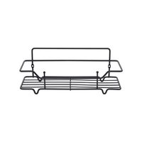 Полка одноярусная прямая Milardo Grid проволока стальная, чёрный матовый арт-GRICS1BM44 — фото 1, Полки для ванной и душа